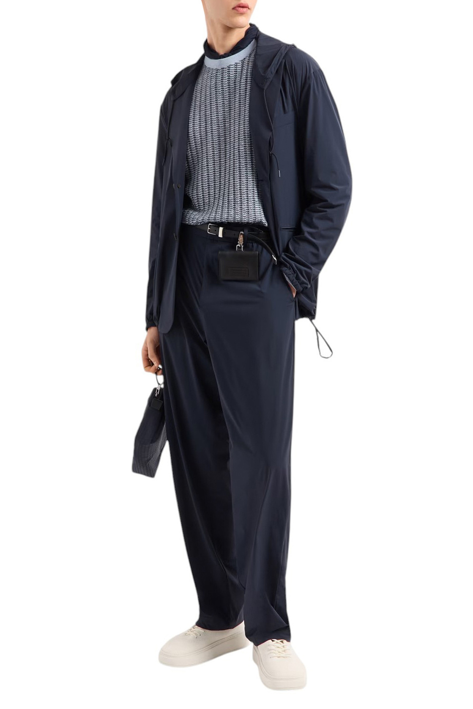 Мужской Emporio Armani Джемпер из смесовой шерсти (цвет ), артикул EM000895-AF14229 | Фото 2