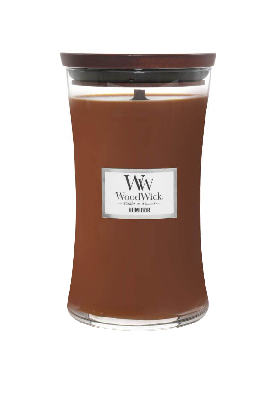 Не имеет пола Woodwick Свеча "Кожаный портсигар" большая (цвет ), артикул 93032E | Фото 1