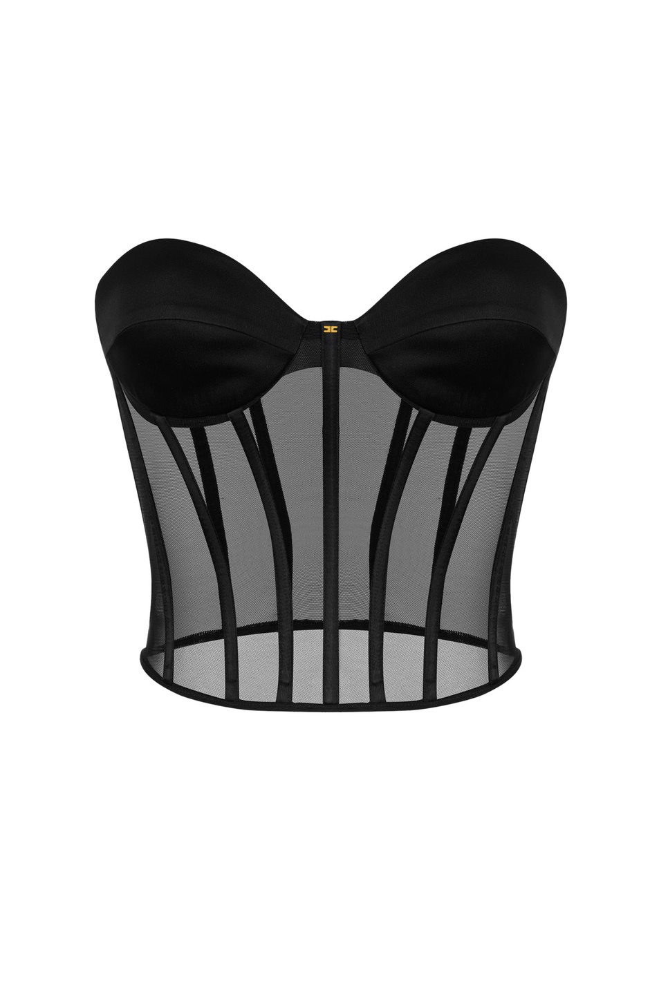 Женский Elisabetta Franchi Топ-бюстье с прозрачными вставками (цвет ), артикул TO05162E2 | Фото 1