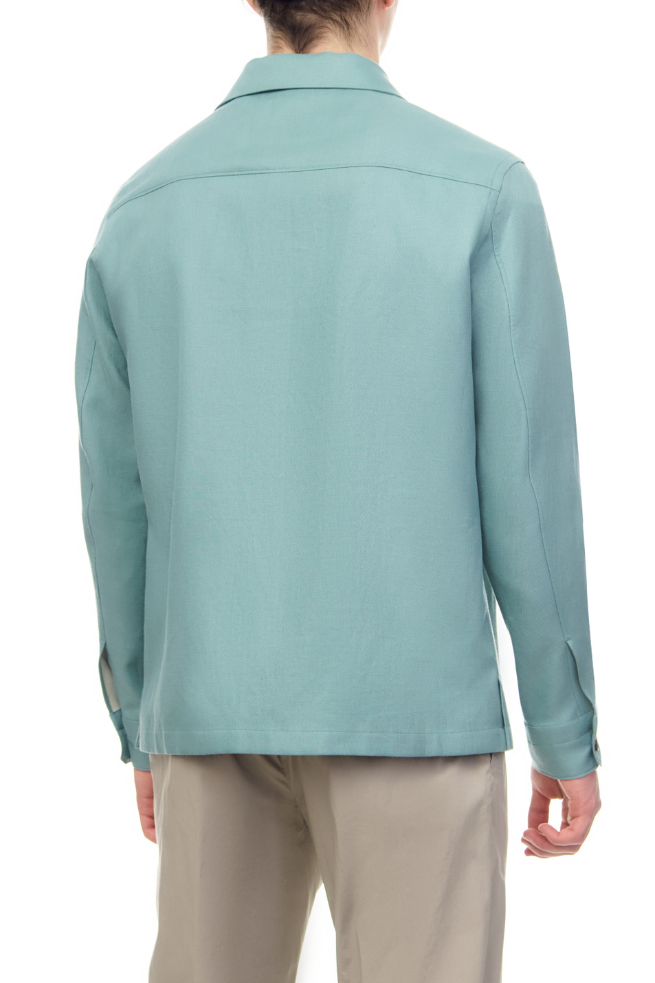 Мужской Zegna Куртка-рубашка из чистого льна (цвет ), артикул UBV60A5-SOT10-14G | Фото 5