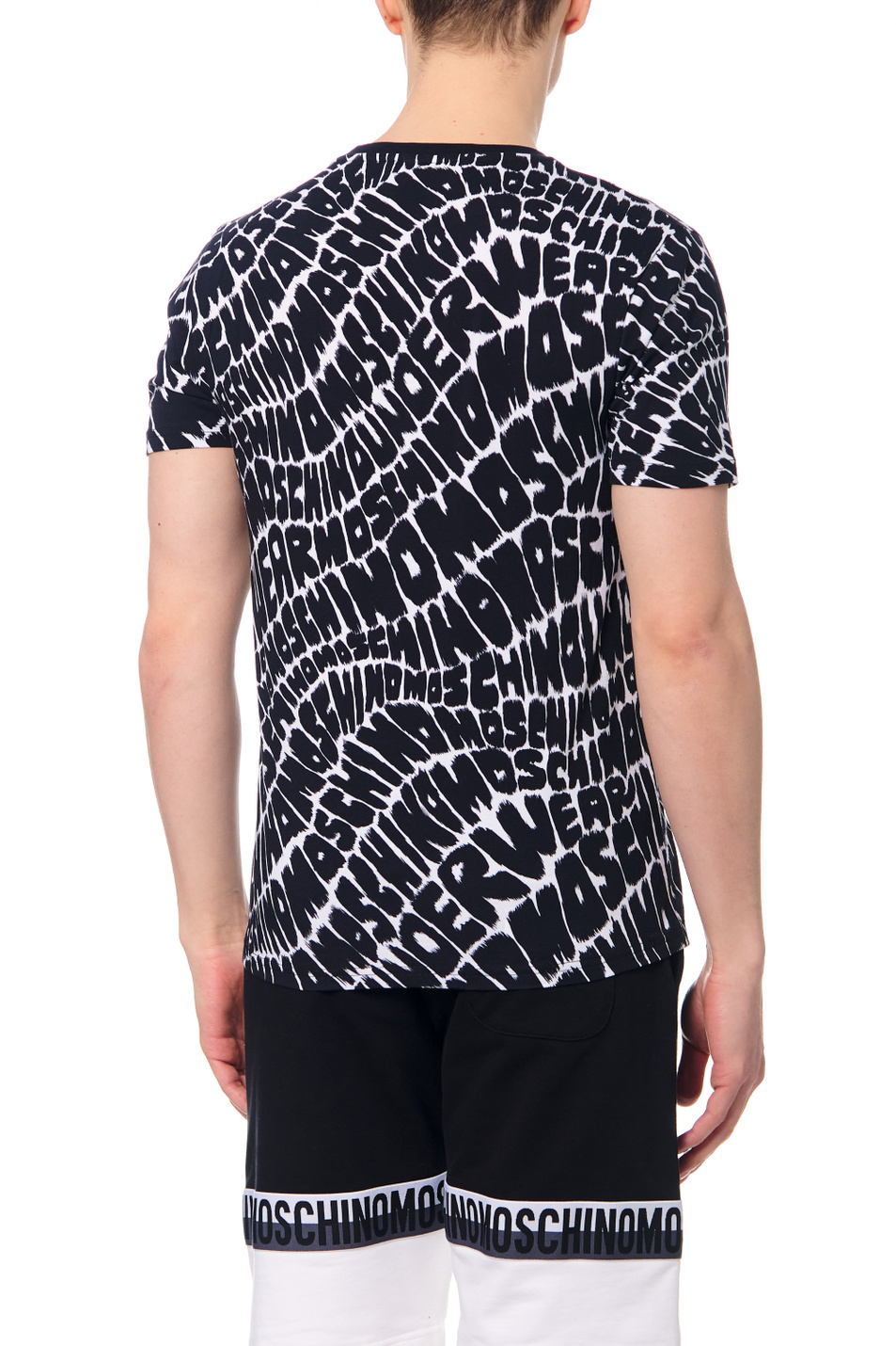 Мужской Moschino Футболка из эластичного хлопка (цвет ), артикул V1902-8104 | Фото 4