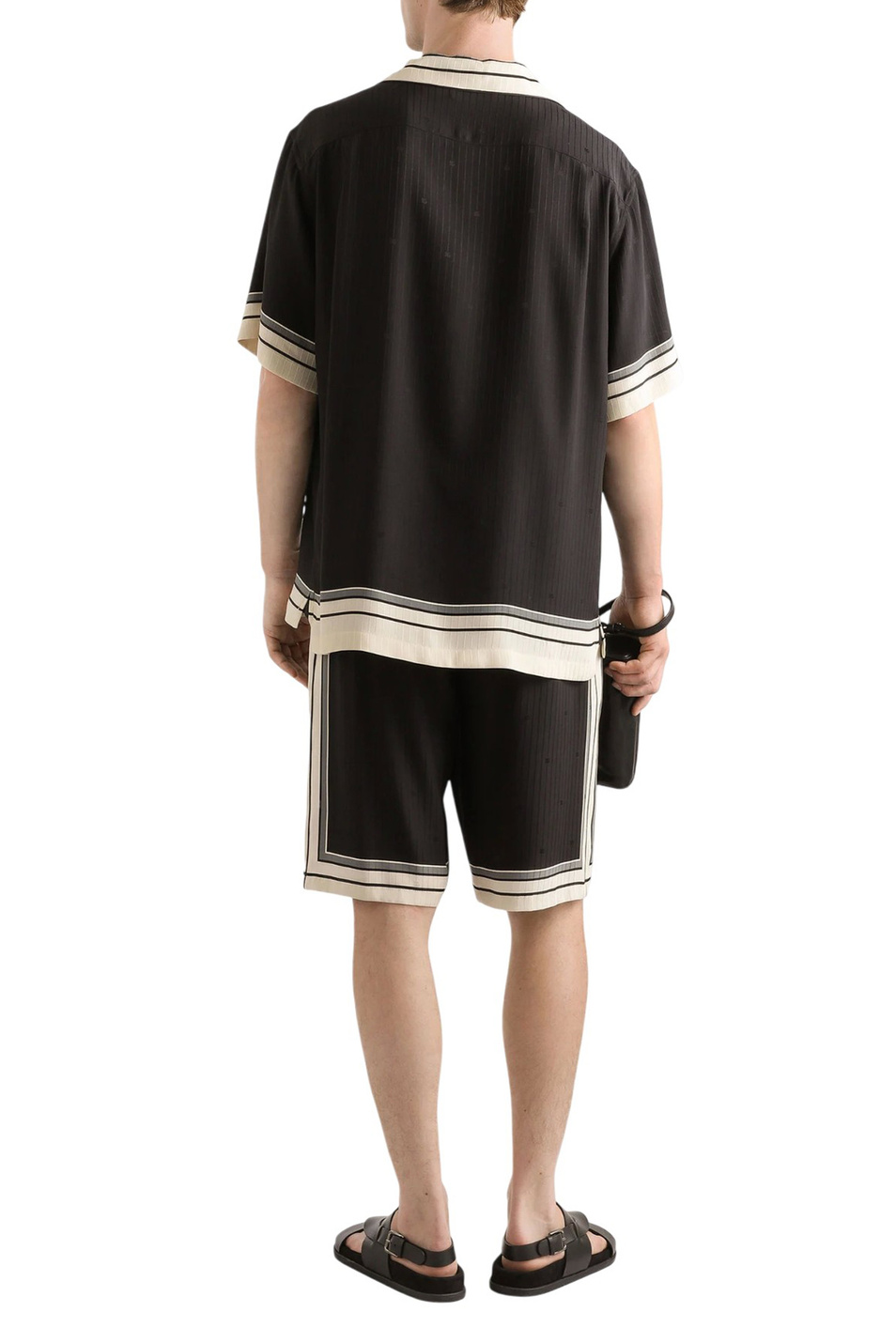 Рубашка Hawaii из шелка|Основной цвет:Черный Мужской Dolce & Gabbana Рубашка Hawaii из шелка (цвет ), артикул G5LH3T-HI11T | Фото 4