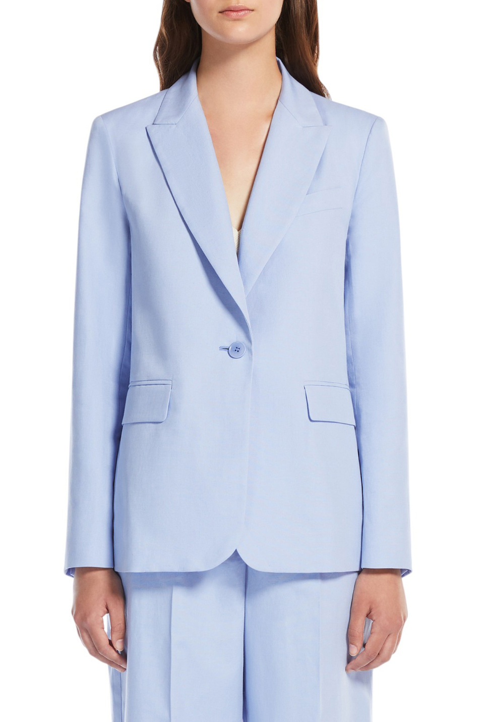 Женский Weekend Max Mara Пиджак QUITO из хлопка и льна (цвет ), артикул 2515041062 | Фото 3