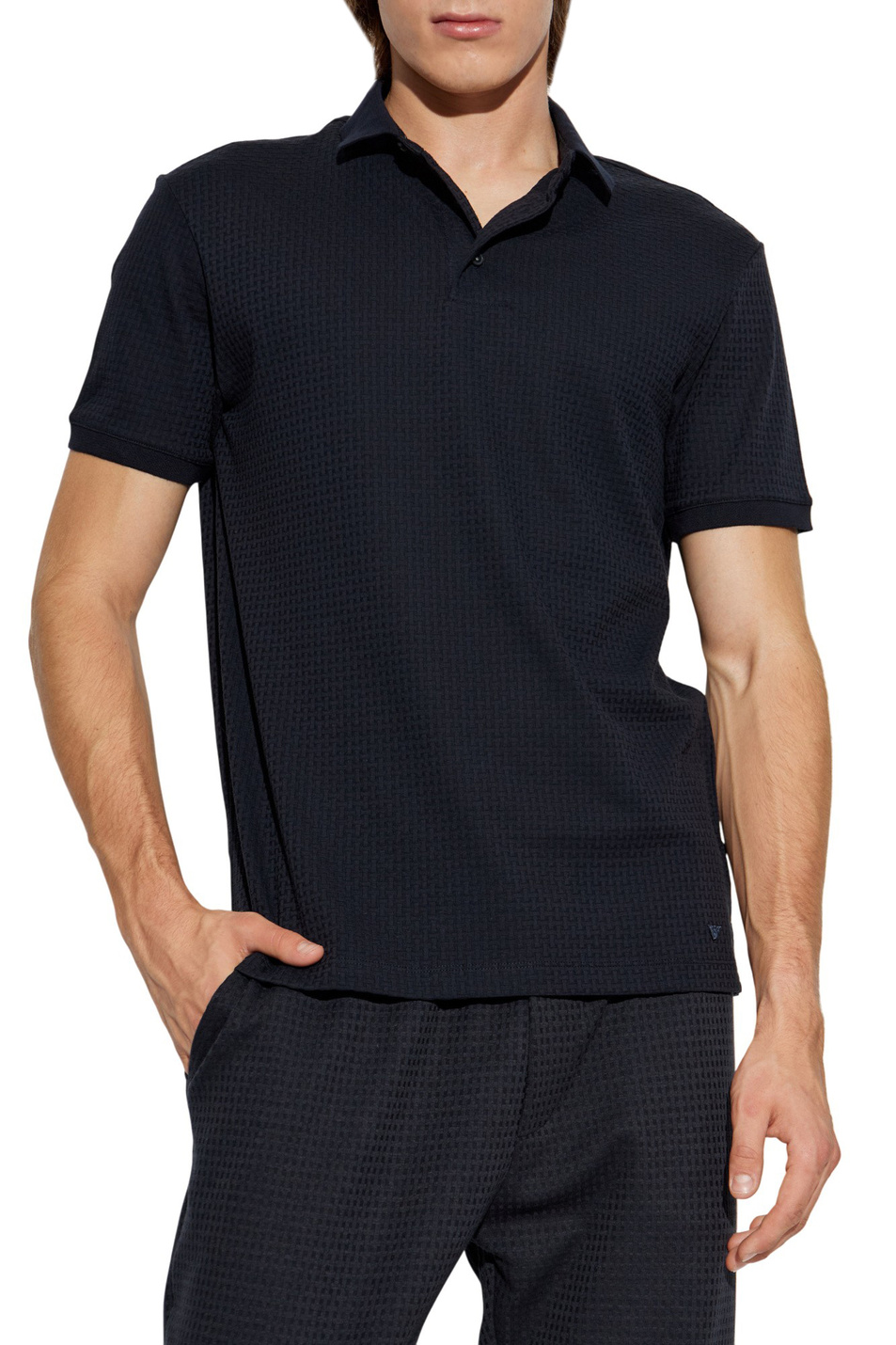 Мужской Emporio Armani Поло из хлопка (цвет ), артикул EM003012-AF10762 | Фото 4