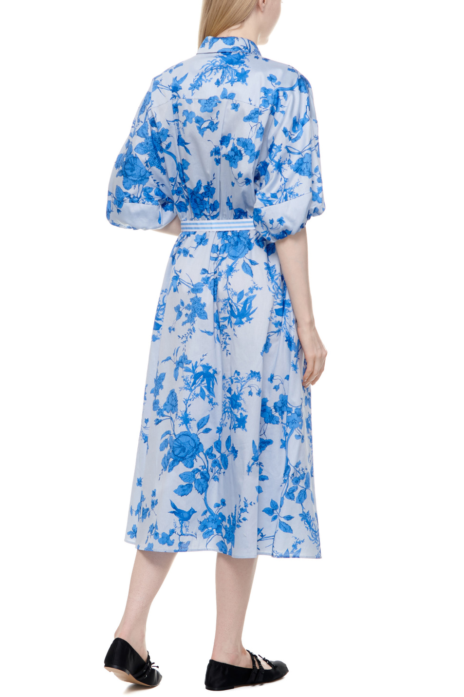 Женский iBLUES Платье-рубашка CATENA из натурального хлопка с принтом (цвет ), артикул 2417221061 | Фото 3