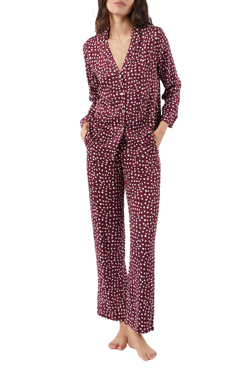 Женский Etam Пижамная рубашка CREAM с принтом (цвет ), артикул 6537249 | Фото 2