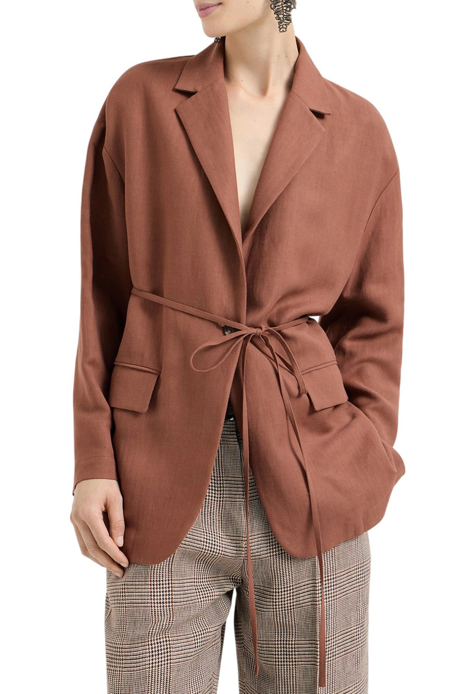 Женский Brunello Cucinelli Жакет с поясом (цвет ), артикул MH1267591 | Фото 3