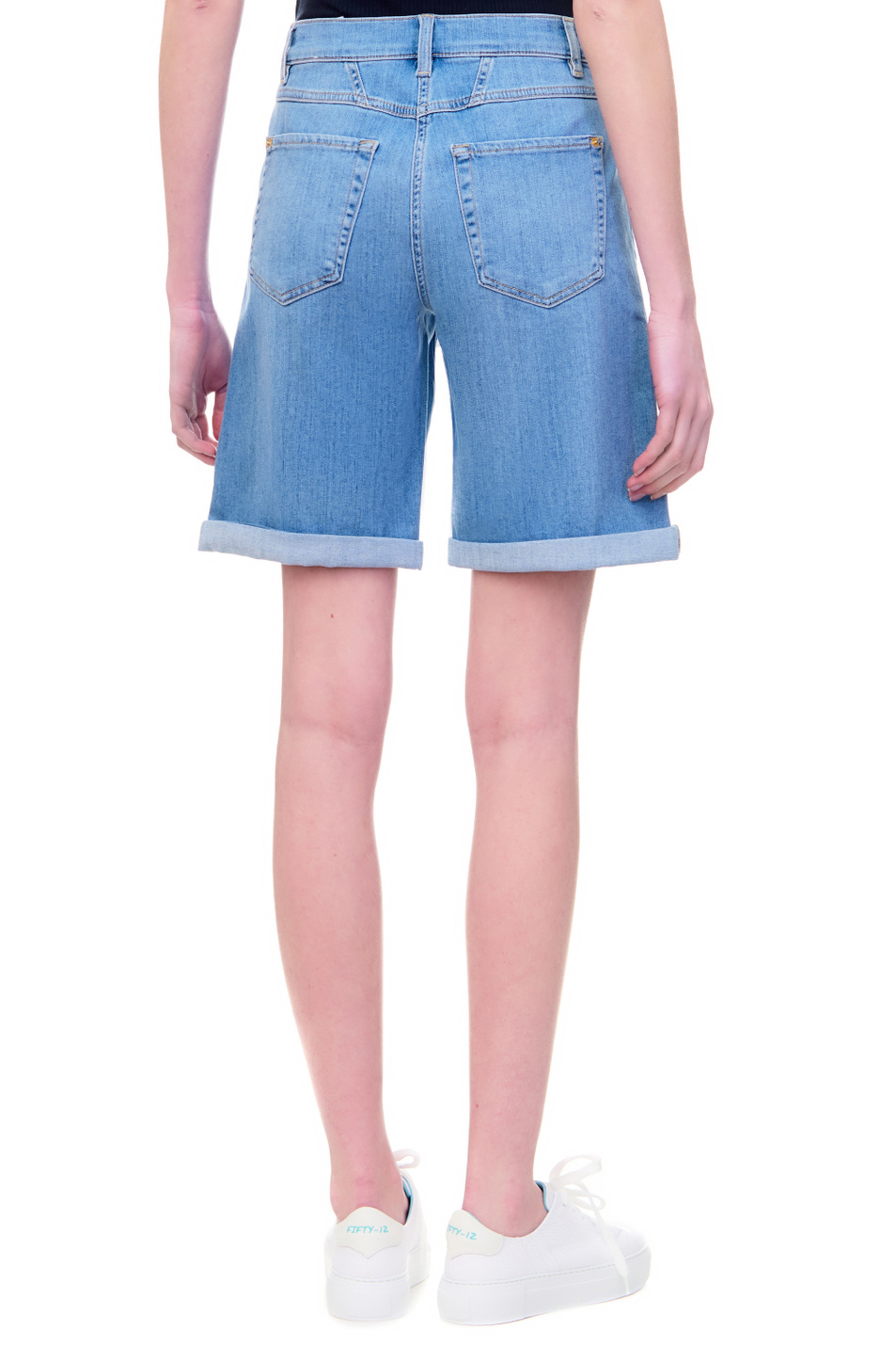 Женский Gerry Weber Джинсовые шорты с эффектом потертости (цвет ), артикул 822088-66815-Shorts | Фото 6