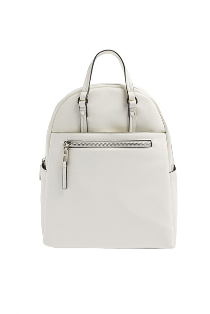Рюкзак с внешними карманами|Основной цвет:Белый|Артикул:196609 | Фото 1