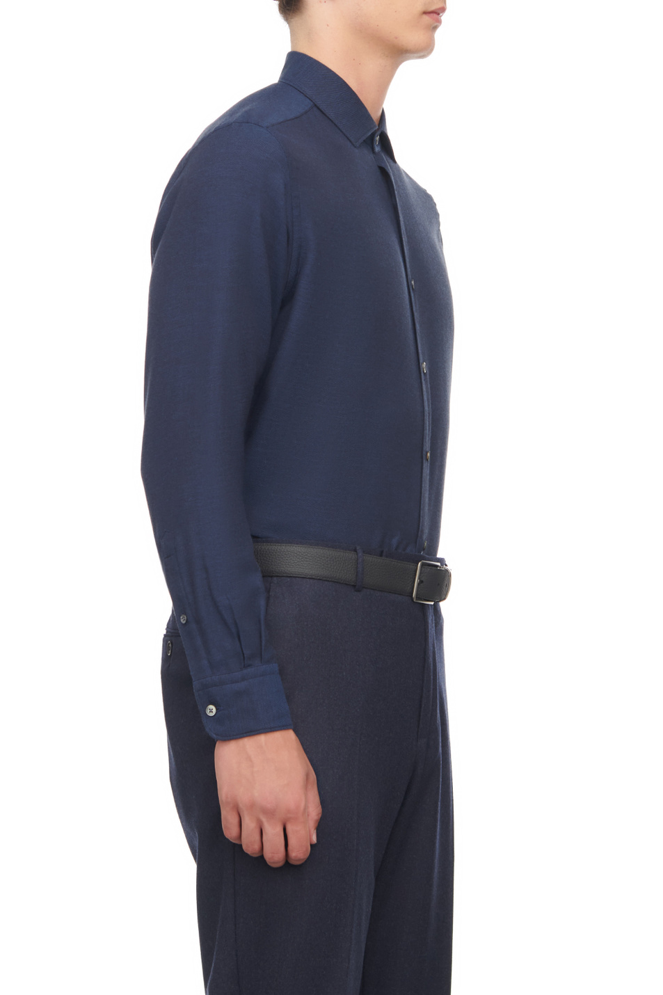 Мужской Zegna Рубашка из хлопка с добавлением кашемира (цвет ), артикул E8X44A6-SRF5-190G | Фото 3