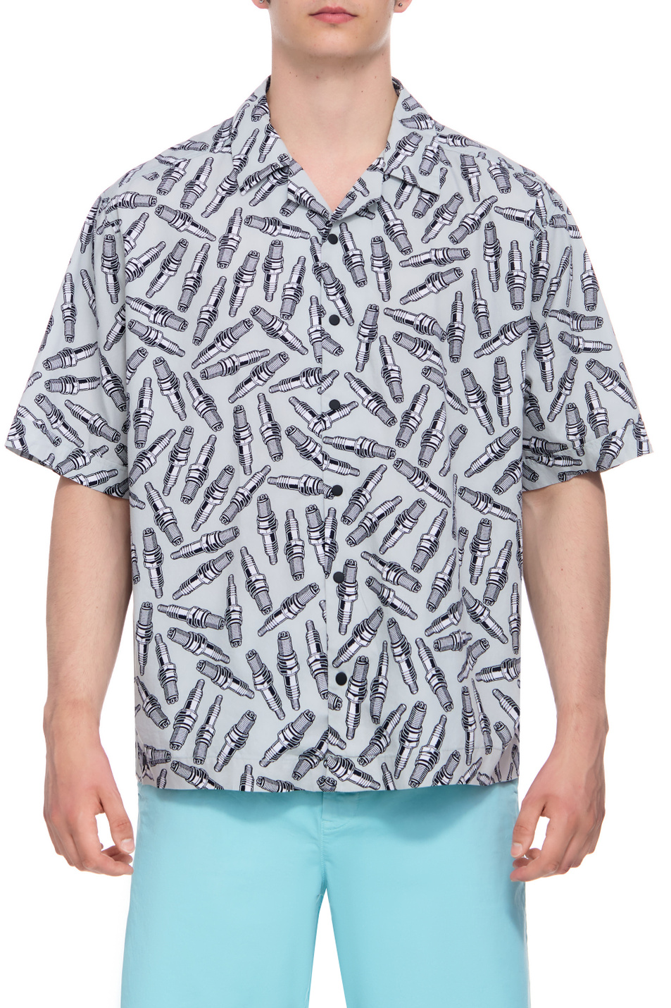 Мужской BOSS Рубашка из натурального хлопка с принтом (цвет ), артикул 50494872 | Фото 1