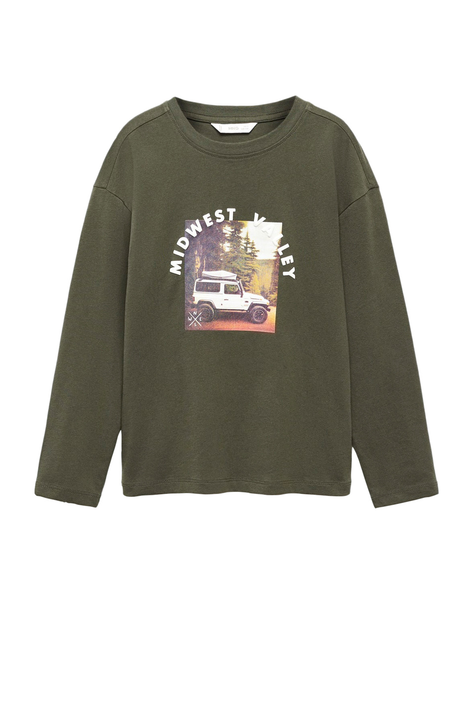 Мальчикам Mango Kids Джемпер MIDWEST из натурального хлопка с принтом (цвет ), артикул 57007121 | Фото 1