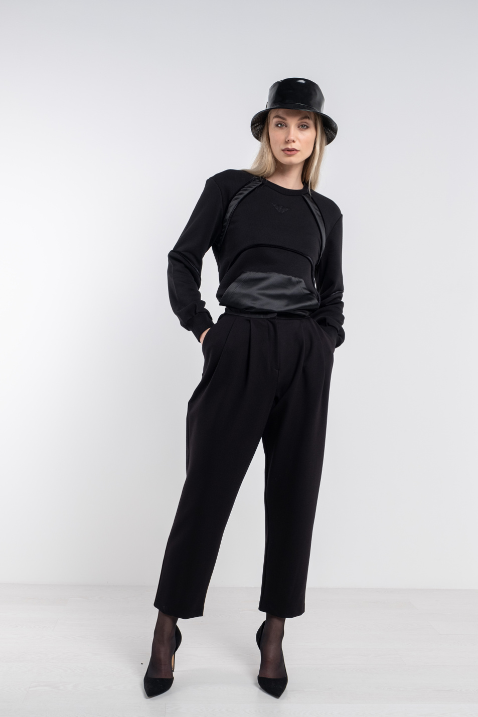 Женский Emporio Armani Свитшот из смесового хлопка (цвет ), артикул 6H2M7S-2JPDZ | Фото 3