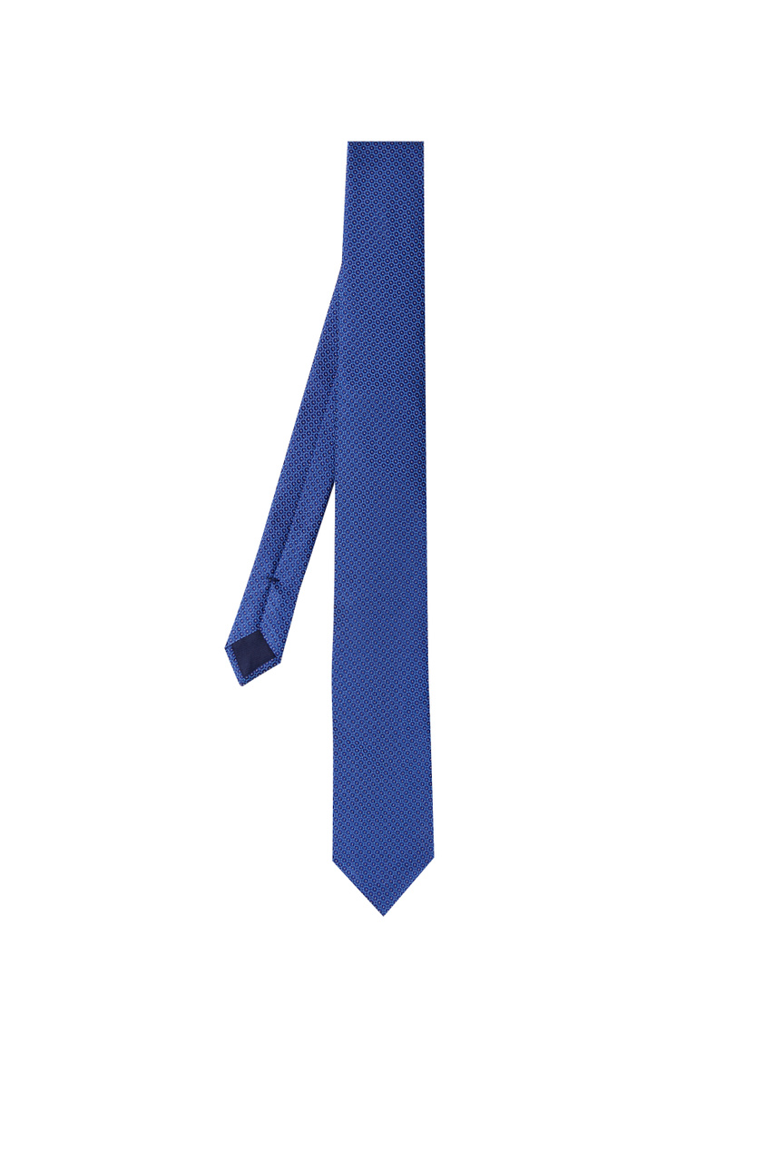 Галстук из натурального шелка|Основной цвет:Синий|Артикул:93U302-9320312 | Фото 1