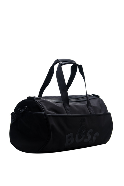 Текстильная сумка с ручками и плечевым ремнем|Основной цвет:Черный|Артикул:50487490 | Фото 2