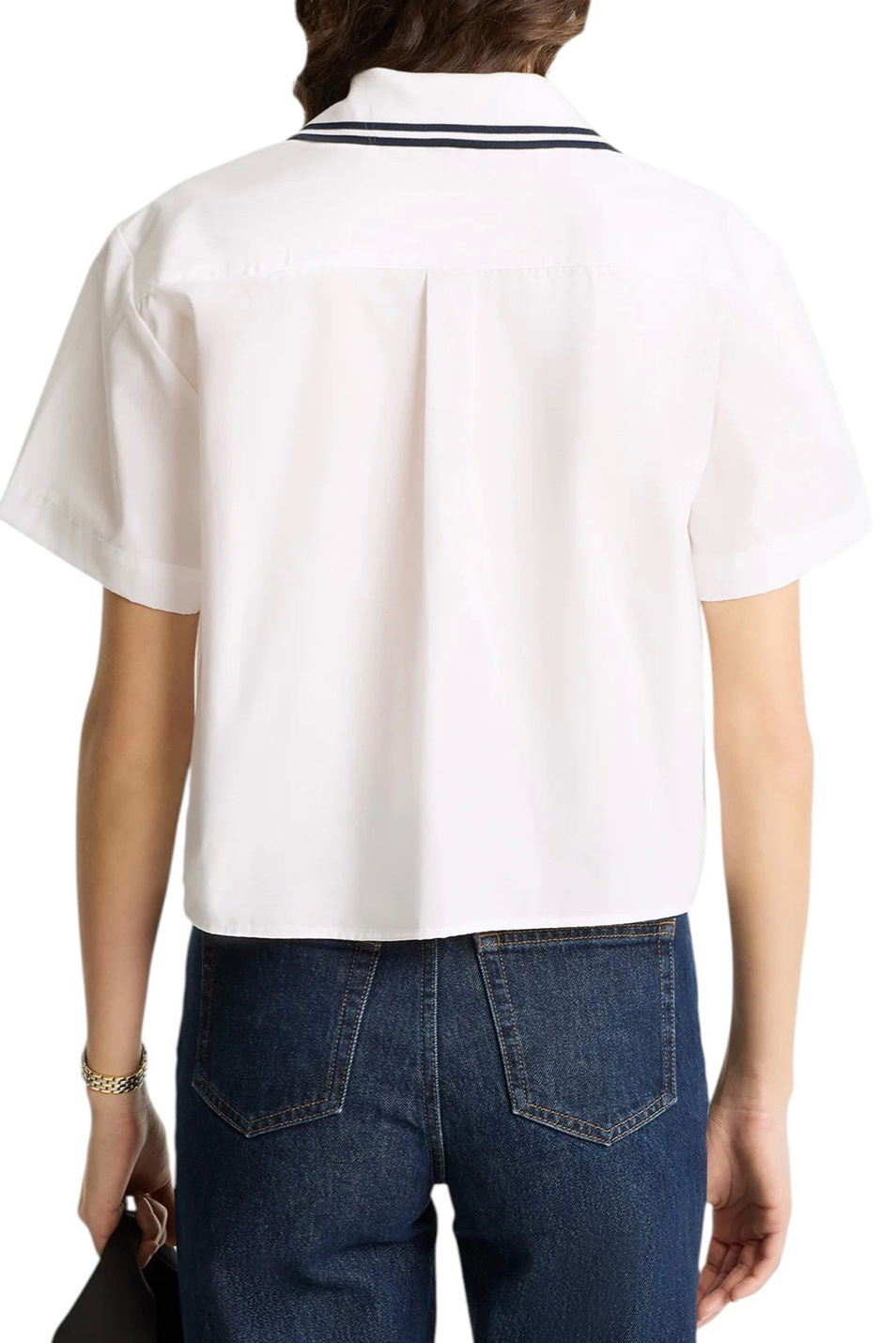 Женский Sporty & Rich Рубашка укороченная (цвет ), артикул SI023602302WH01 | Фото 4