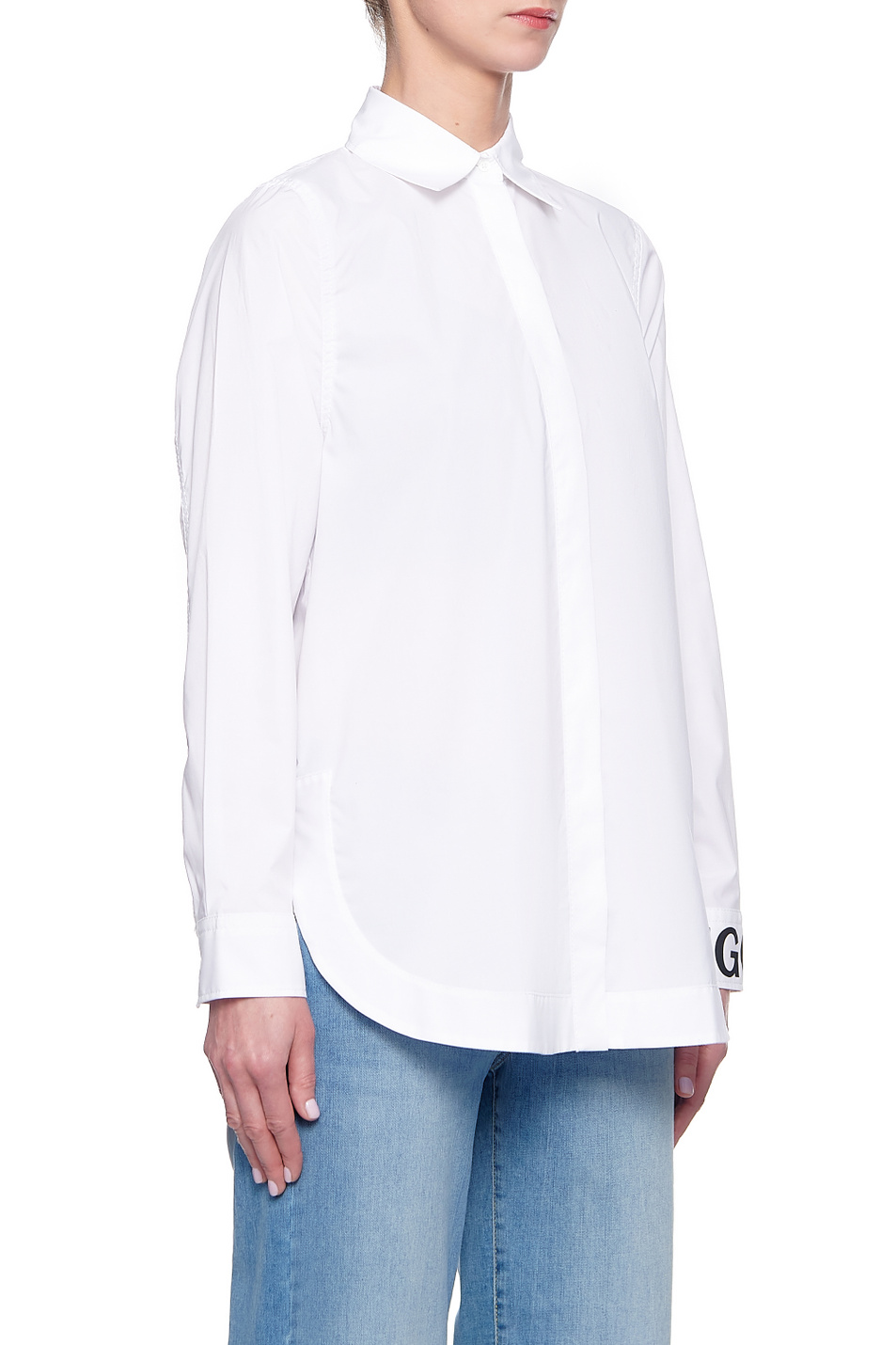 HUGO Рубашка оверсайз Esmera с логотипом на манжете (цвет ), артикул 50458271 | Фото 4