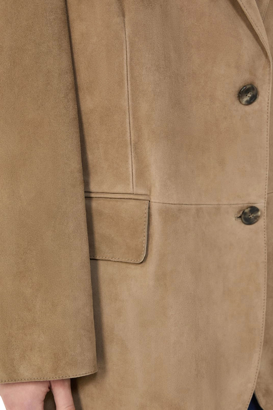 Пиджак CEDRO из натуральной замши|Основной цвет:Бежевый Женский Weekend Max Mara Пиджак CEDRO из натуральной замши (цвет ), артикул 2615441051 | Фото 5