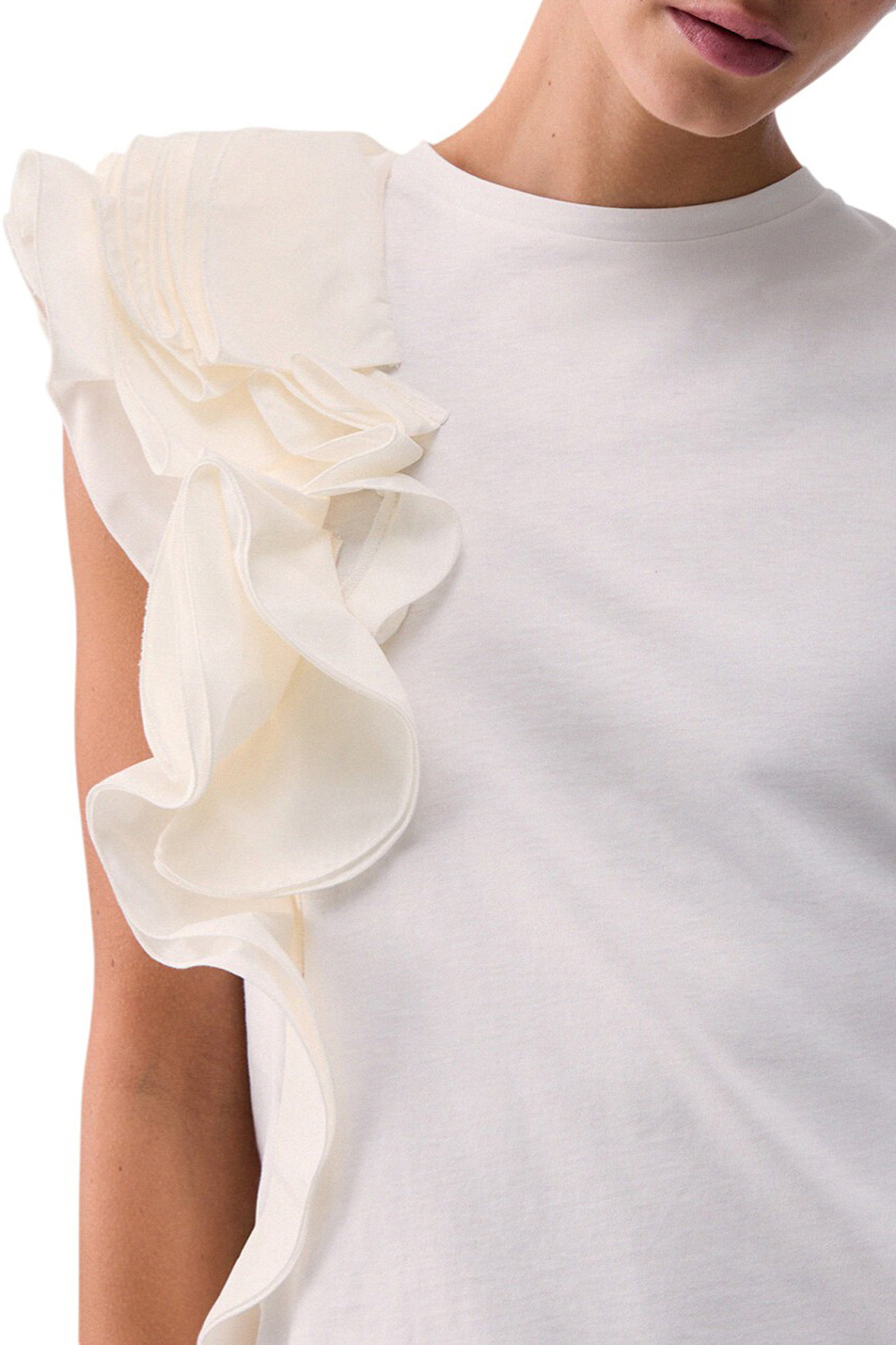 Женский Liu Jo Топ с воланом (цвет ), артикул CA6385J6308 | Фото 5