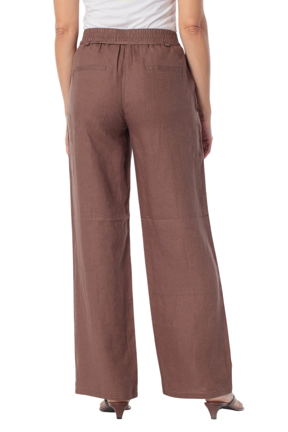 Женский Gerry Weber Брюки однотонные из льна (цвет ), артикул N67067 | Фото 4