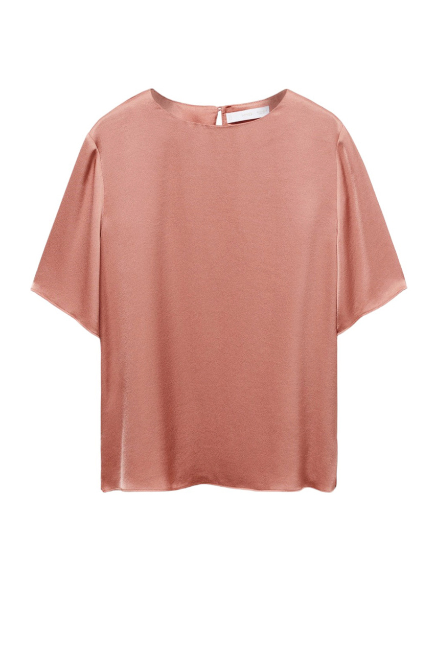 Блузка атласная MASSIM|Основной цвет:Розовый|Артикул:57085976 | Фото 1