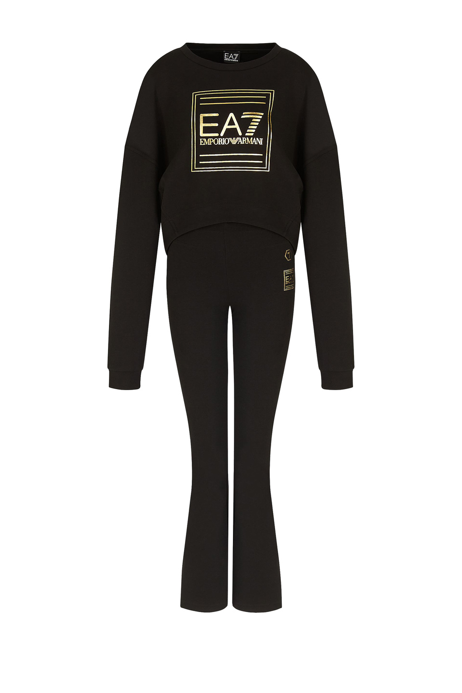 EA7 Спортивный костюм из смесового хлопка с контрастным логотипом (цвет ), артикул 3KTV73-TJJ5Z | Фото 1