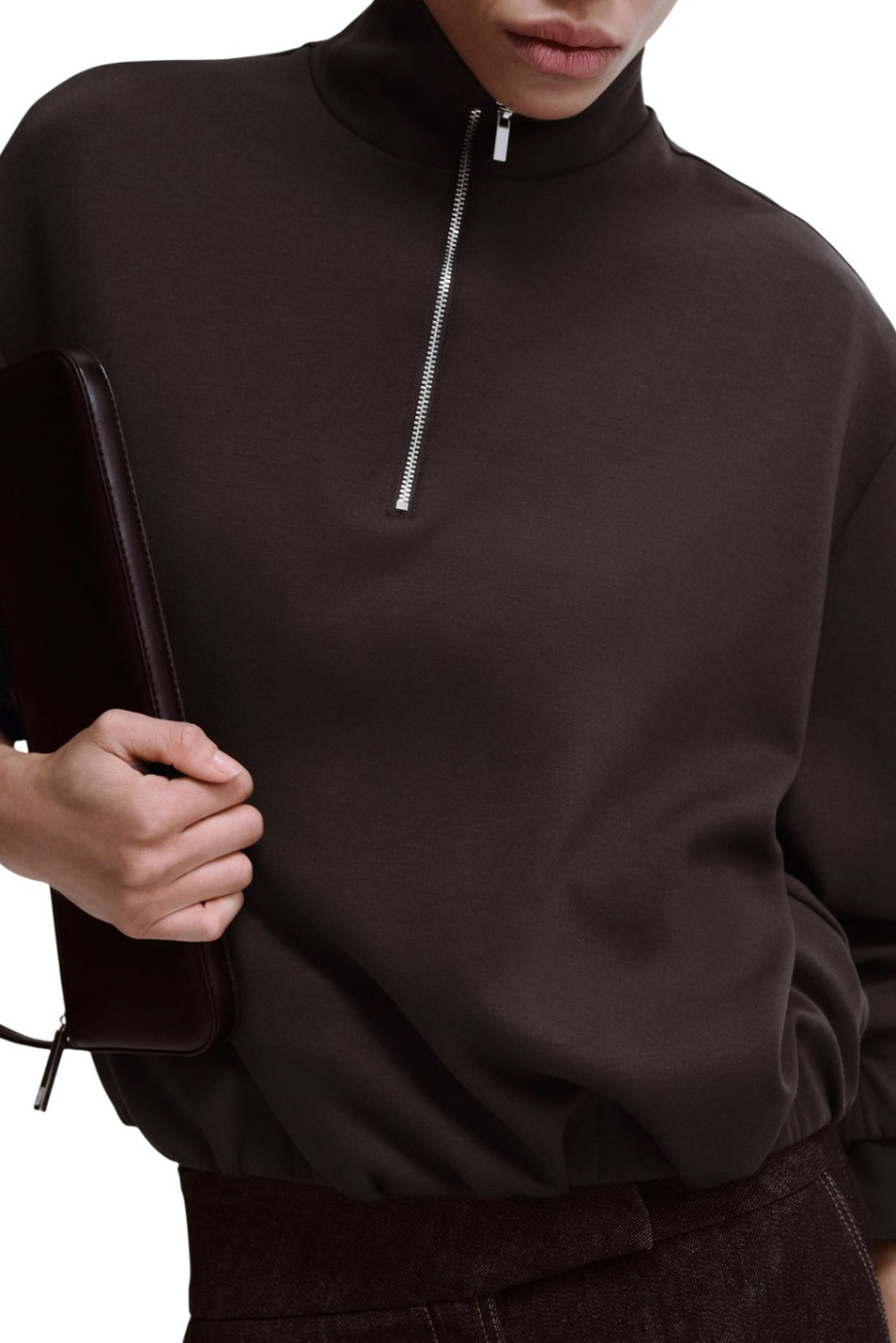 Женский Mango Толстовка GUESI с воротником на молнии (цвет ), артикул 27083325 | Фото 4