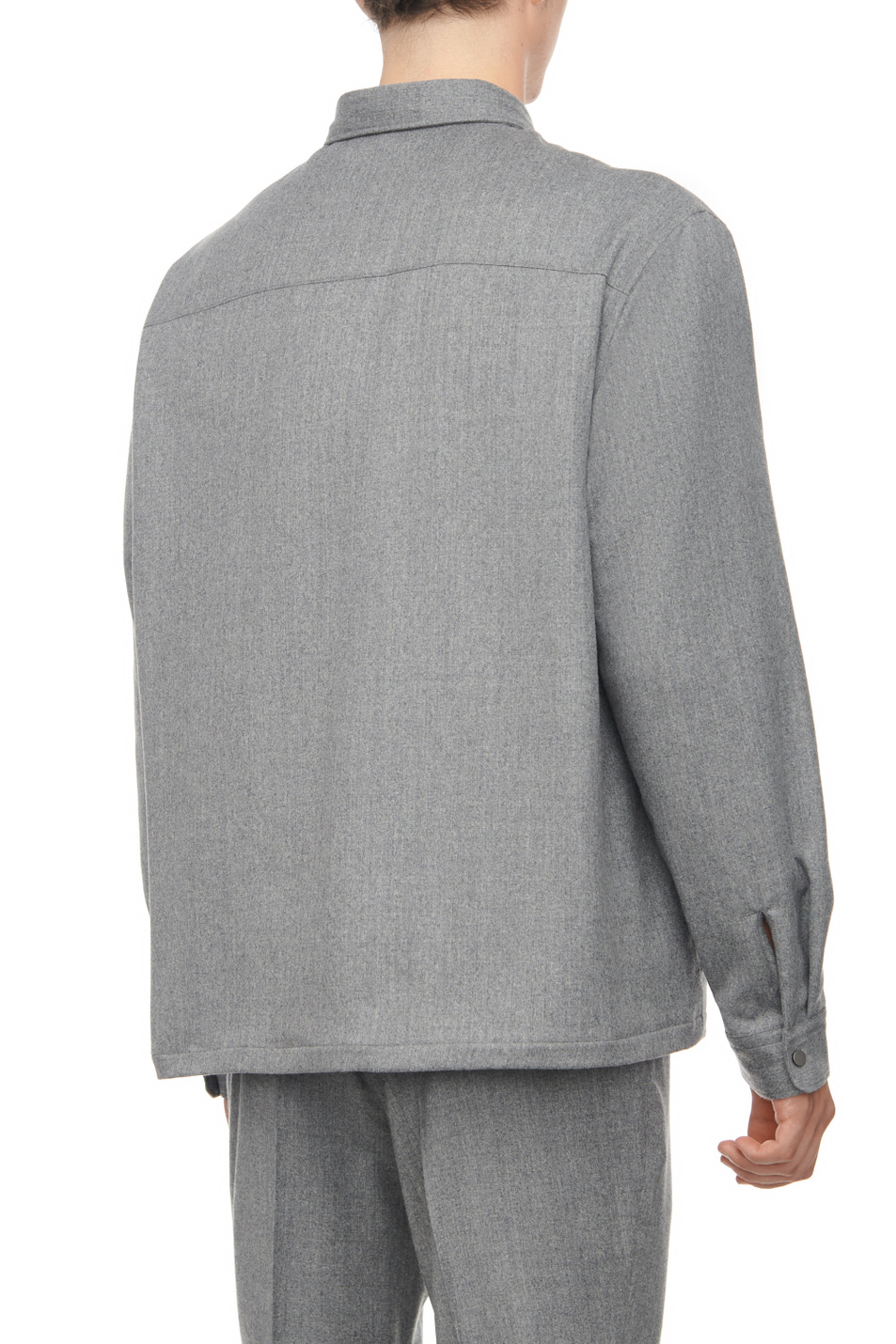 Мужской Zegna Рубашка из натуральной шерсти (цвет ), артикул UCV01A6-SOTM2-200G | Фото 4