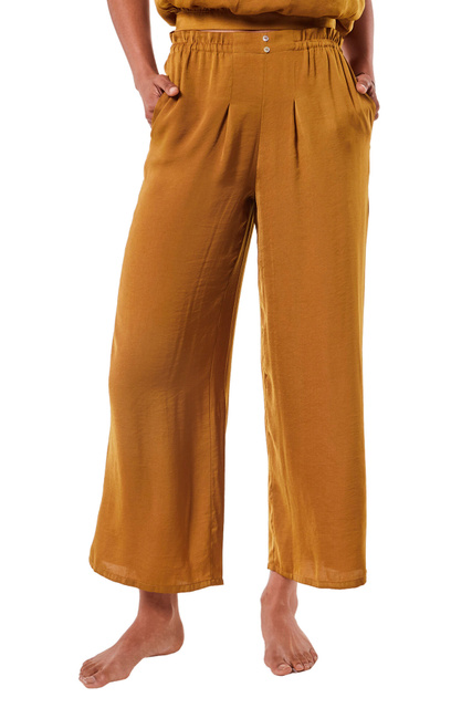 Однотонные брюки RUSTICA|Основной цвет:Желтый|Артикул:6535197 | Фото 1