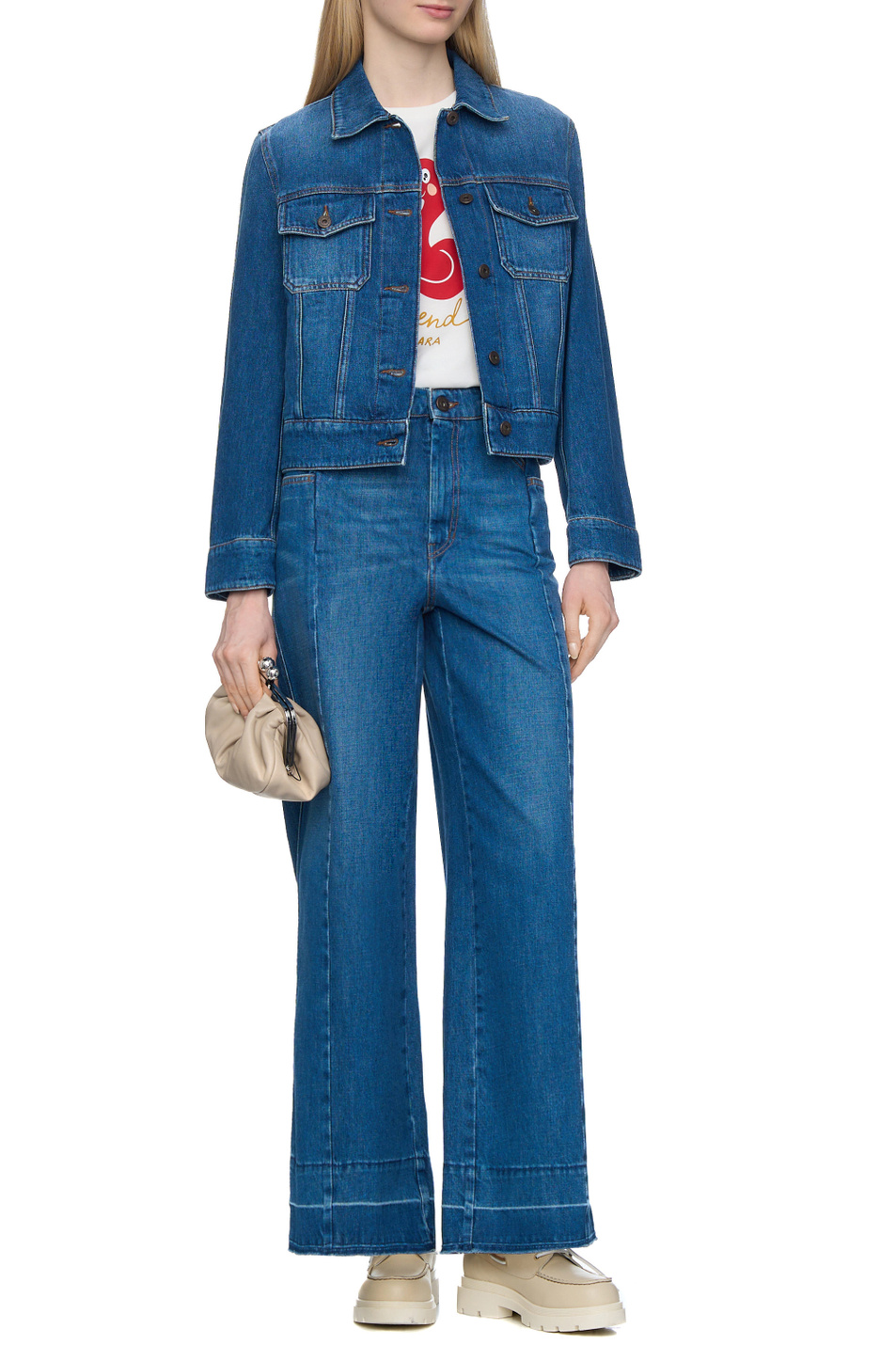 Женский Weekend Max Mara Футболка CABINA из хлопка (цвет ), артикул 2515971041 | Фото 3