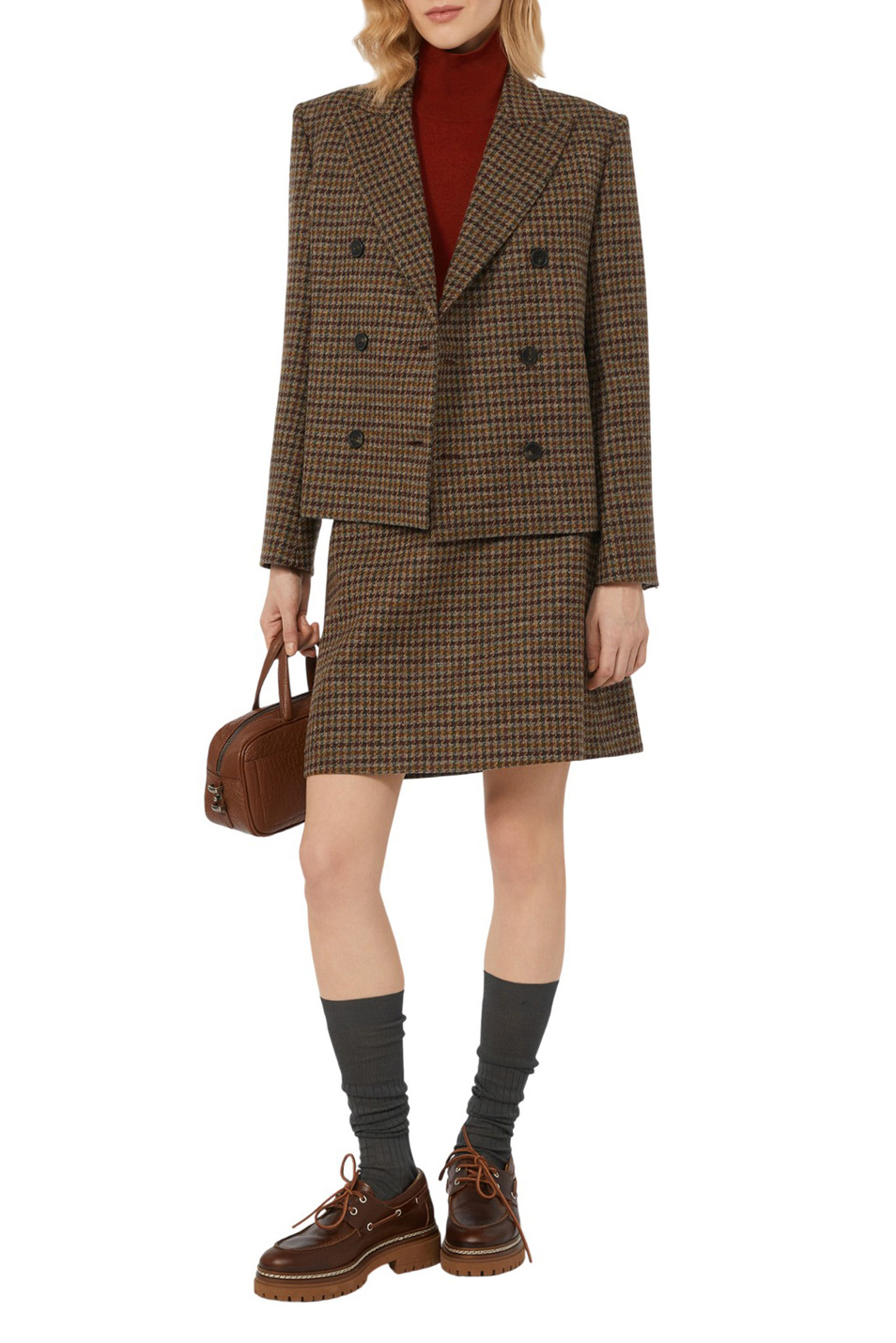 Юбка VATA из шерсти|Основной цвет:Коричневый Женский Weekend Max Mara Юбка VATA из шерсти (цвет ), артикул 2525106072 | Фото 2