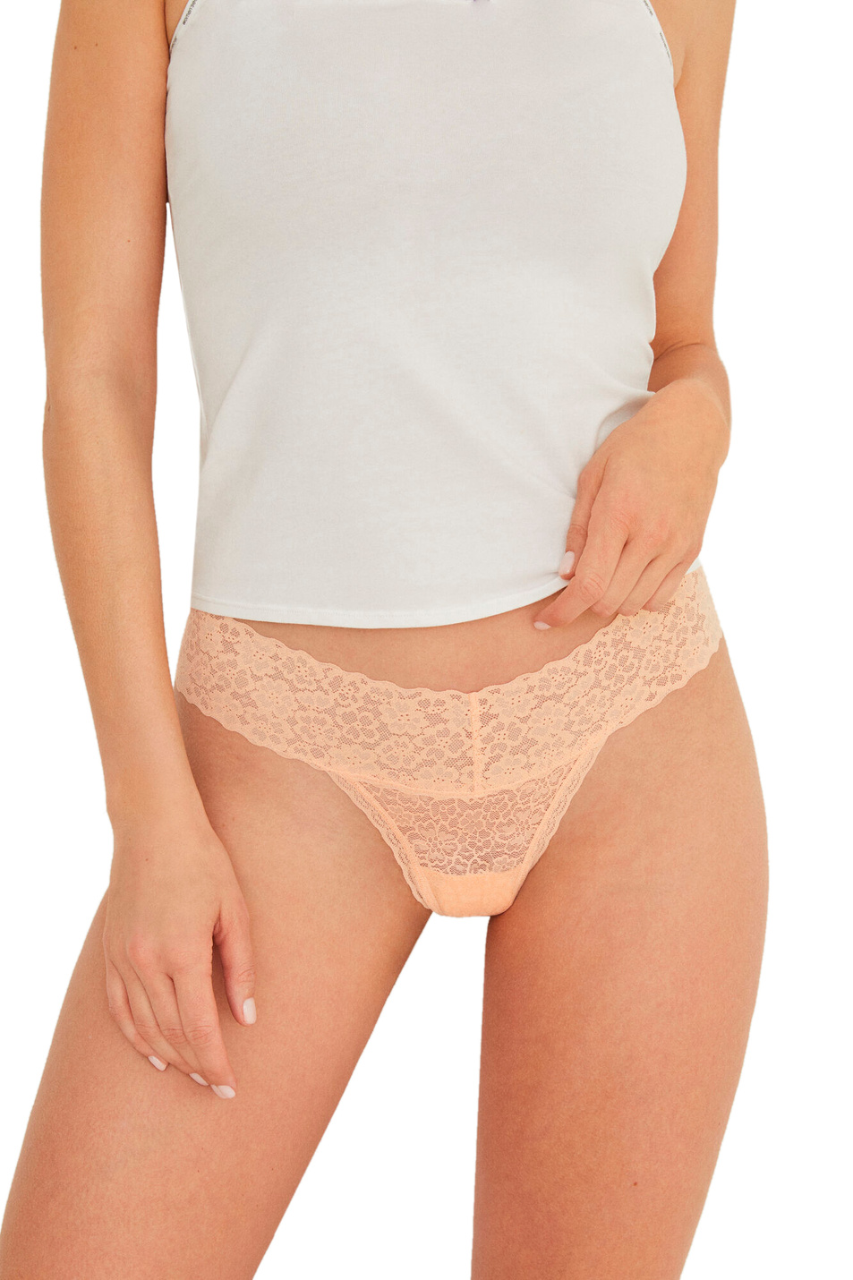 Женский Women'secret Кружевные однотонные трусы (цвет ), артикул 0873921 | Фото 1