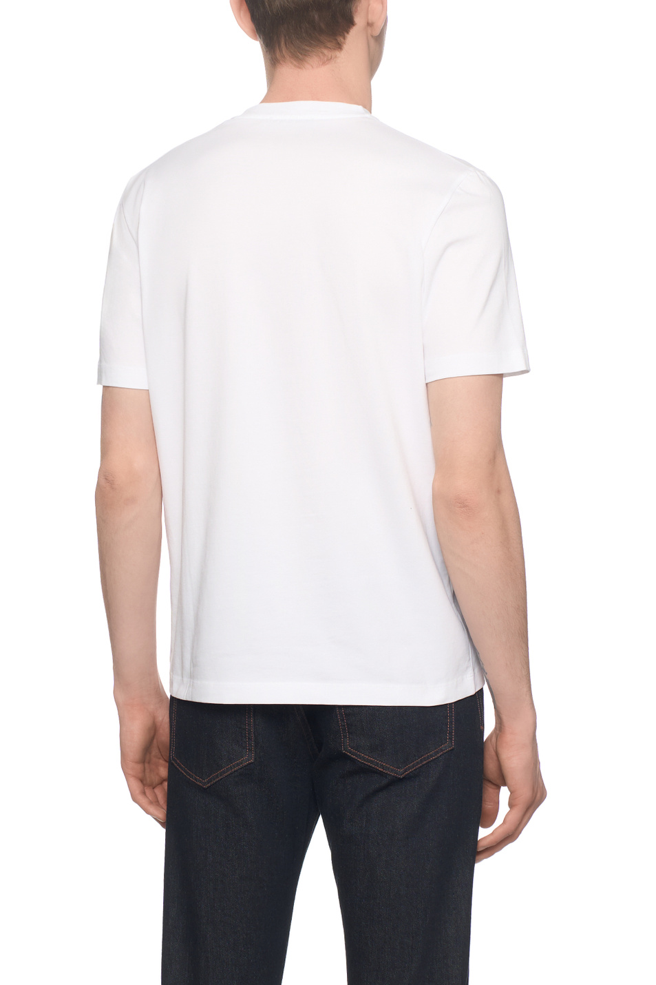 Мужской Corneliani Футболка из эластичного хлопка (цвет ), артикул 27G586-2725028 | Фото 5
