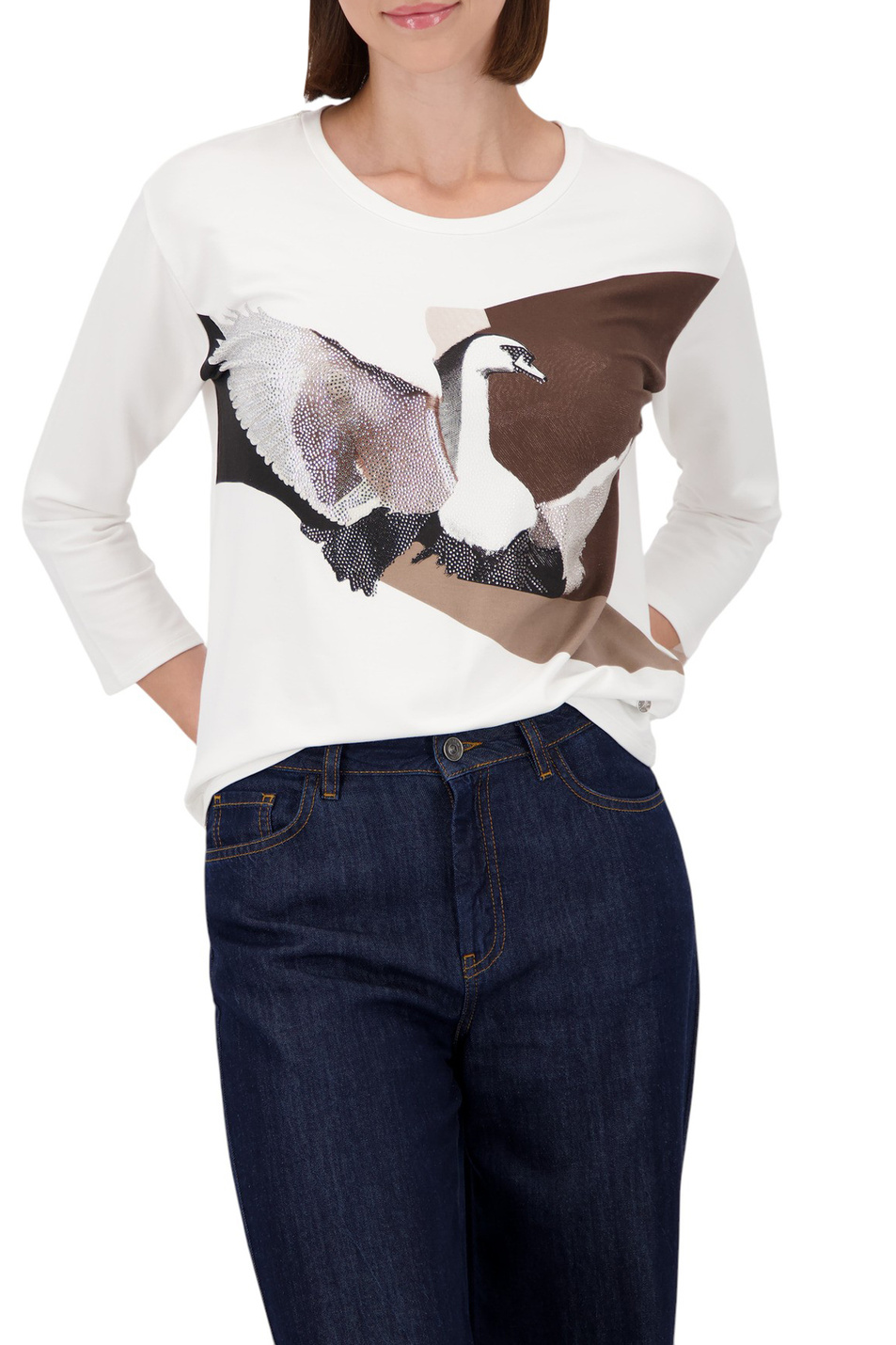 Женский Monari Джемпер со стразами (цвет ), артикул 808844 | Фото 3