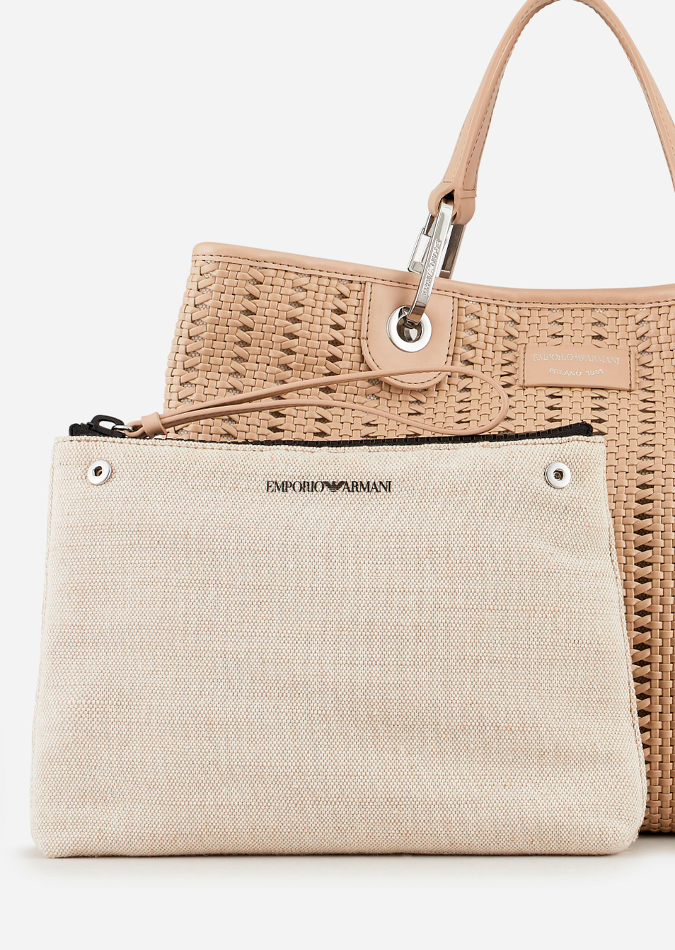 Emporio Armani Плетеная сумка-шоппер со съемным ремешком (цвет ), артикул Y3D165-Y268E | Фото 3