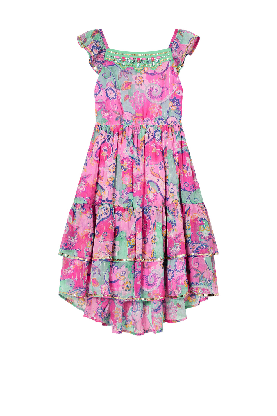 Monsoon Платье с оборками и пайетками (цвет ), артикул 214004 | Фото 1
