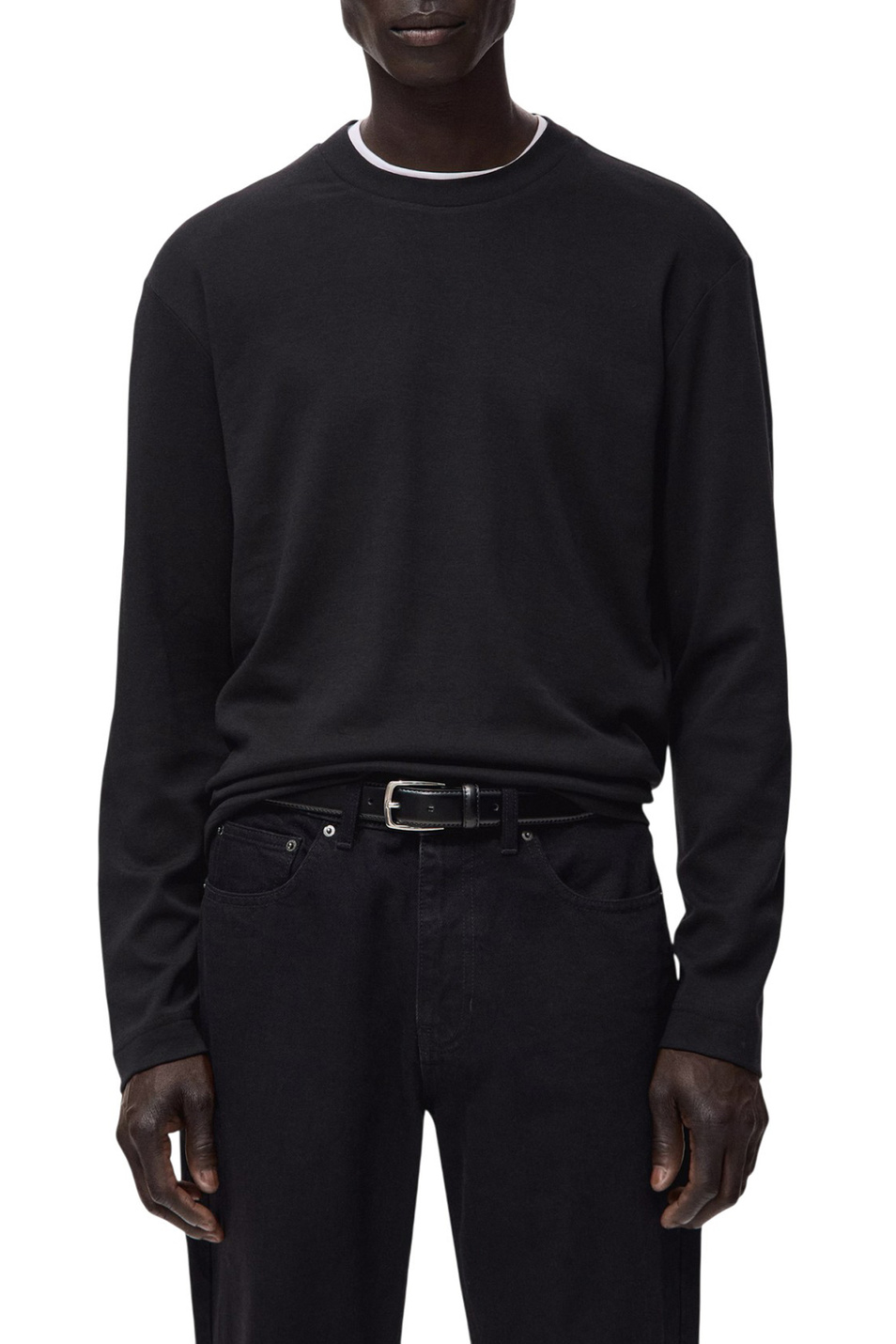 Мужской Mango Man Лонгслив GARETH из хлопка (цвет ), артикул 27061254 | Фото 3