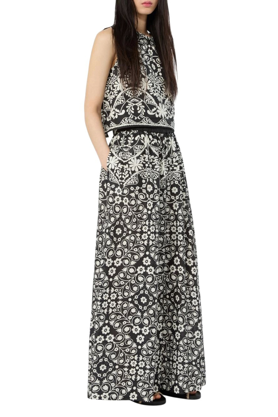 Женский Weekend Max Mara Брюки PALANCA с принтом (цвет ), артикул 2615131013 | Фото 2