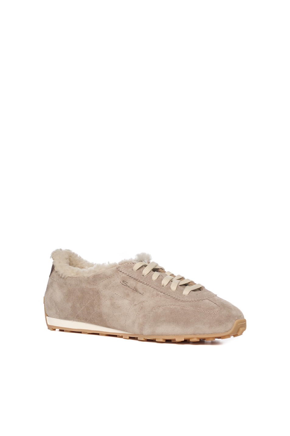 Женский Santoni Кроссовки GLOVEFUR из натуральной замши (цвет ), артикул WBGV61297BIFPDYXM45 | Фото 2