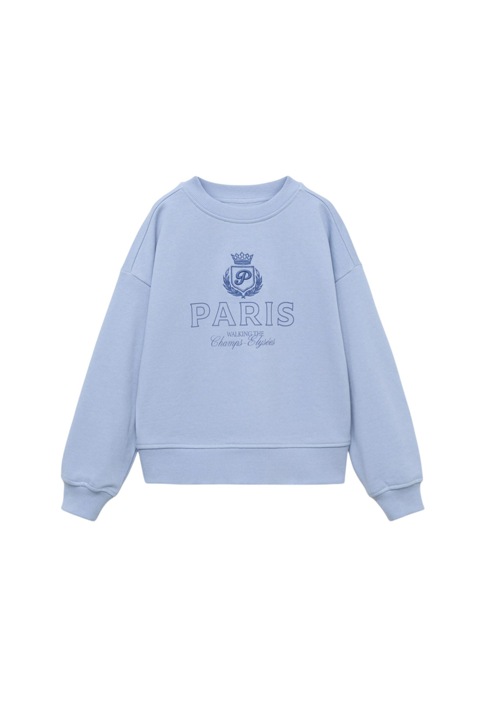 Девочкам Mango Kids Свитшот PARIS с вышивкой и принтом (цвет ), артикул 17013289 | Фото 1