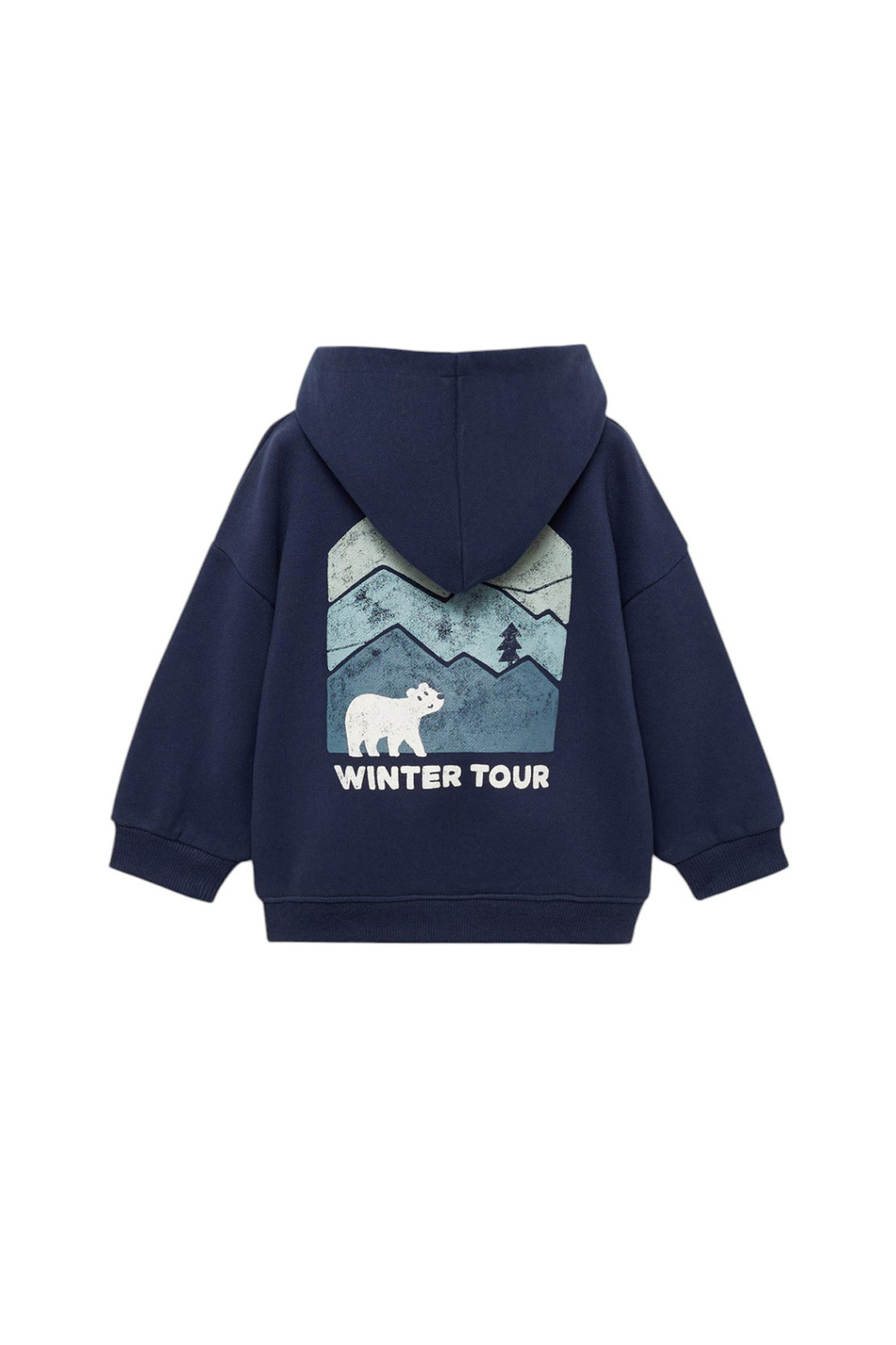 Мальчикам Mango Kids Худи WINTER из смесового хлопка (цвет ), артикул 77087677 | Фото 2
