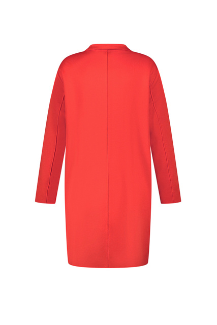 Однобортное пальто|Основной цвет:Красный|Артикул:231001-26107 | Фото 2