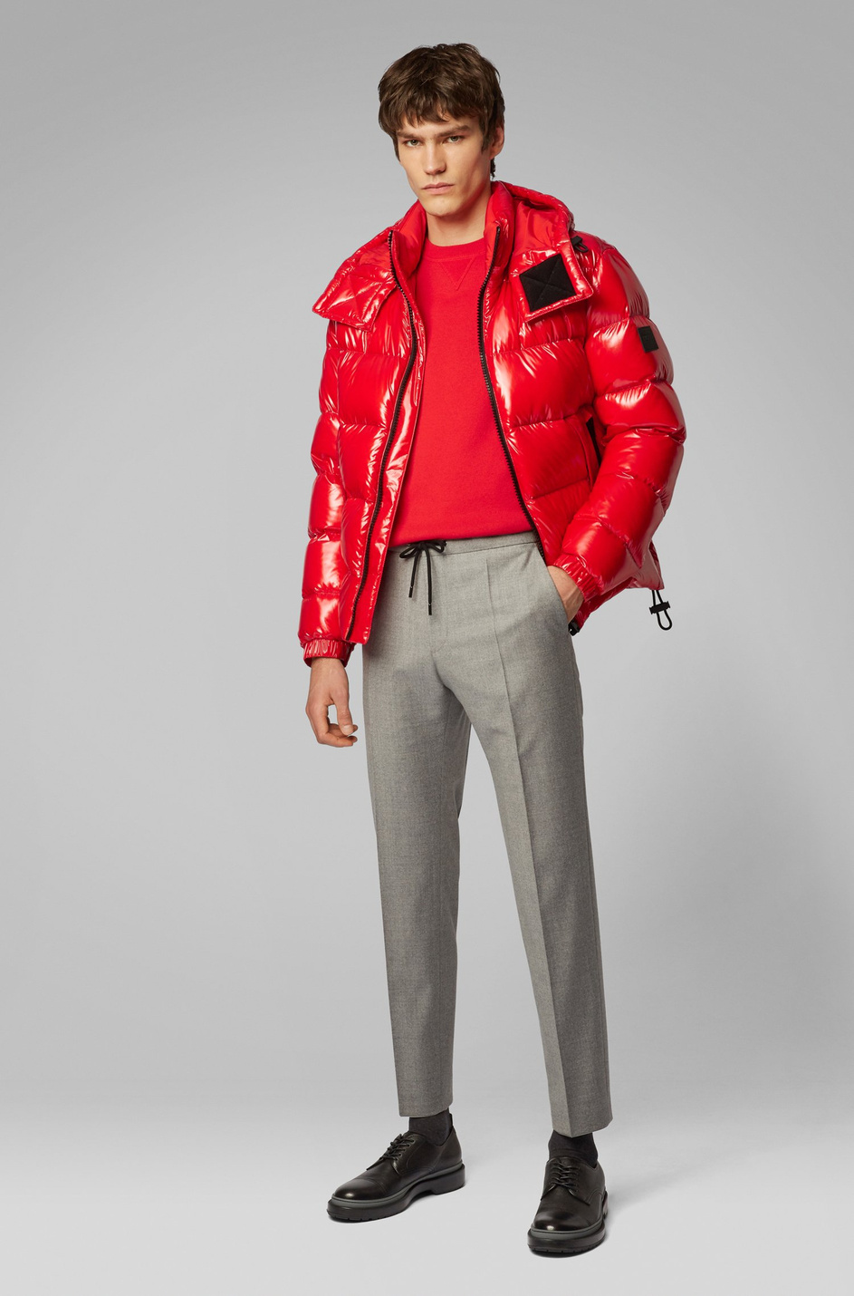 Мужской BOSS Пуховик с утеплителем из утиного пуха со съемный капюшоном (цвет ), артикул 50413392 | Фото 2