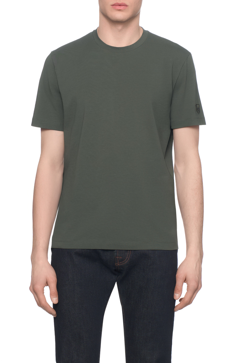 Мужской Corneliani Футболка из эластичного хлопка (цвет ), артикул 27G586-2725028 | Фото 4