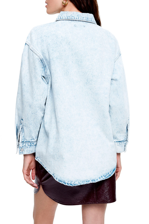 Parfois Джинсовая рубашка из натурального хлопка ( цвет), артикул 206075 | Фото 5