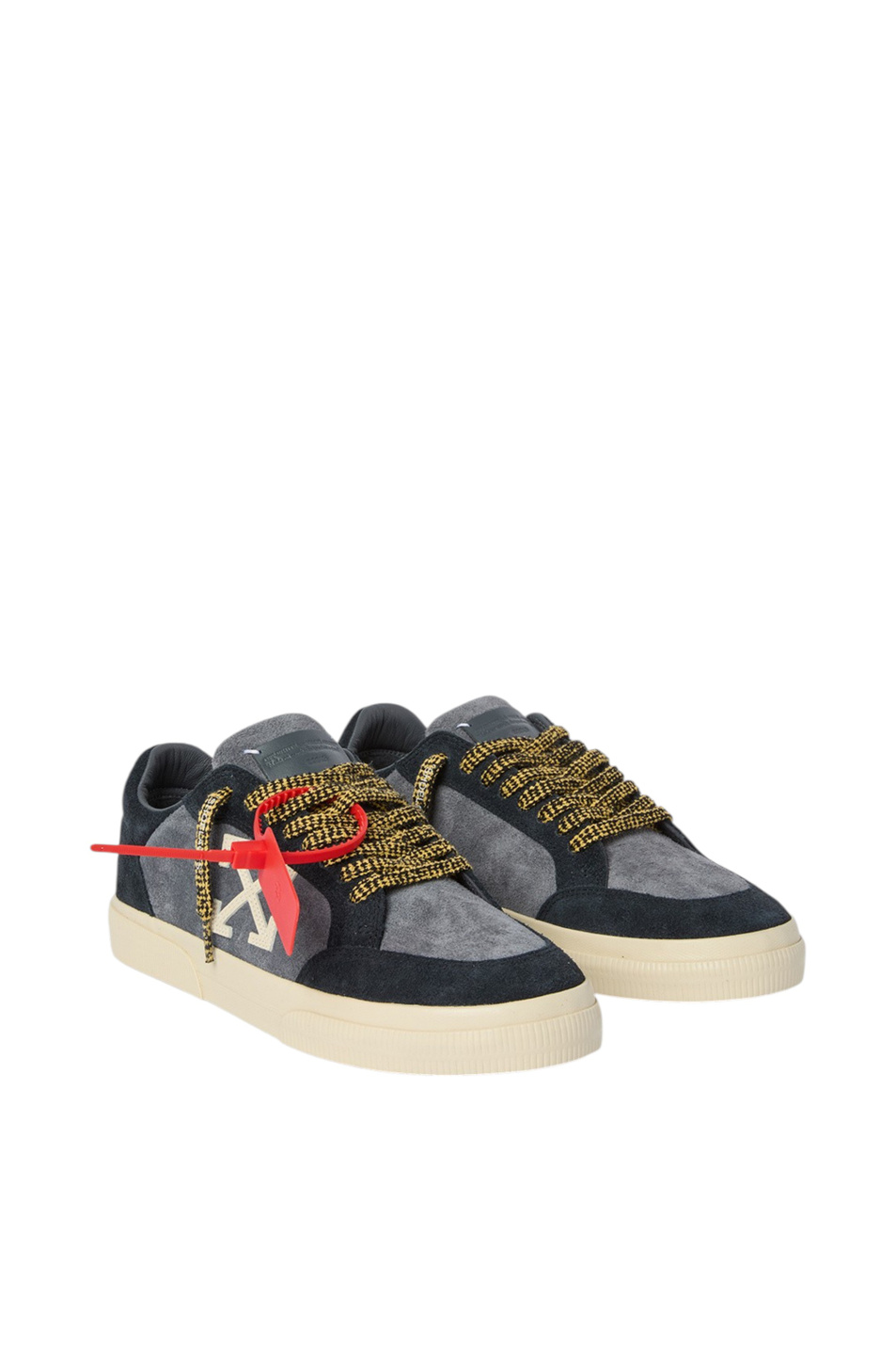 Кеды Vulcanized из натуральной замши|Основной цвет:Серый Мужской Off-White Кеды Vulcanized из натуральной замши (цвет ), артикул OMIA293S26LEA0030710 | Фото 2
