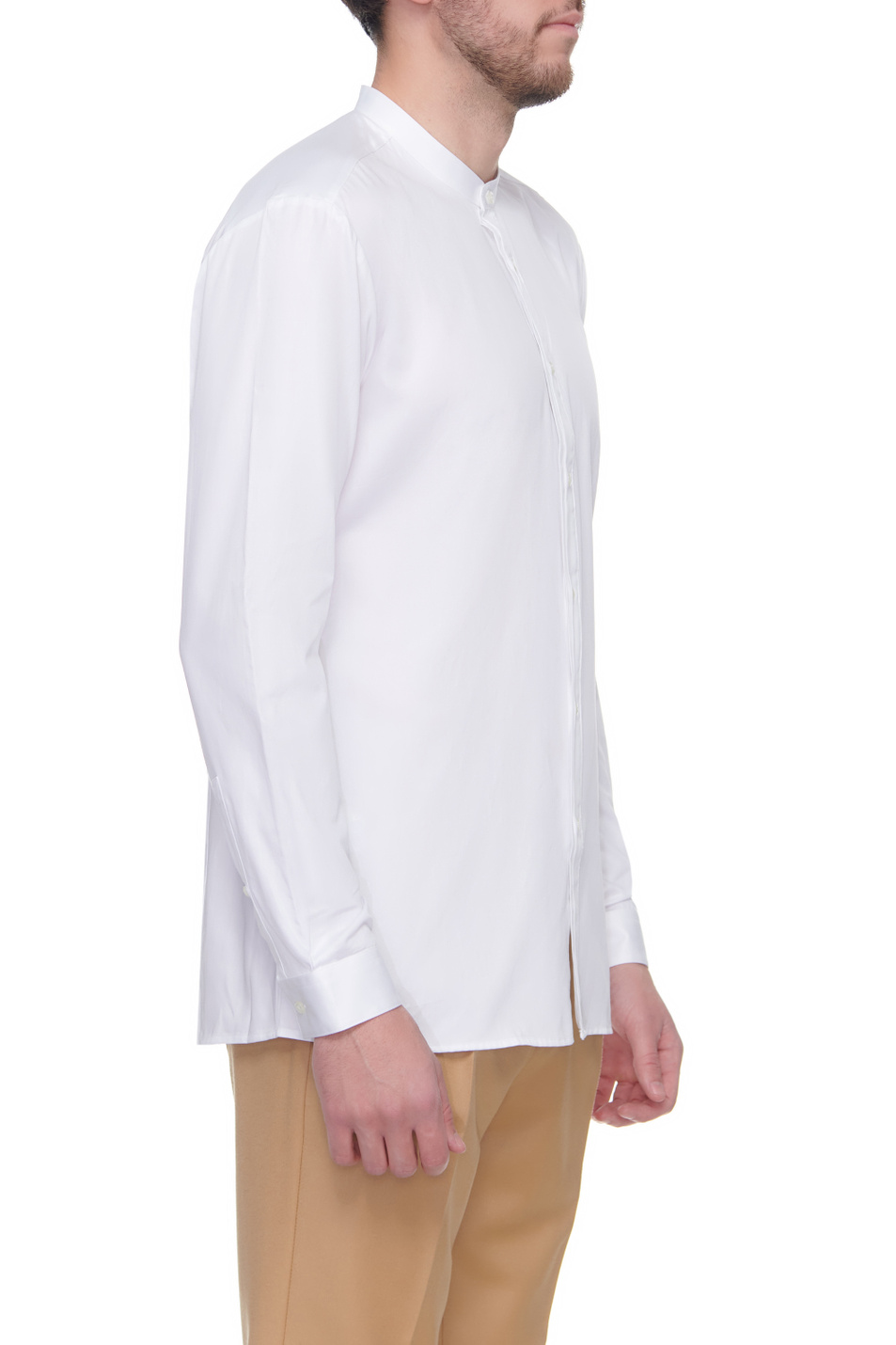 HUGO Рубашка из натурального хлопка с воротником мао (цвет ), артикул 50453519 | Фото 3