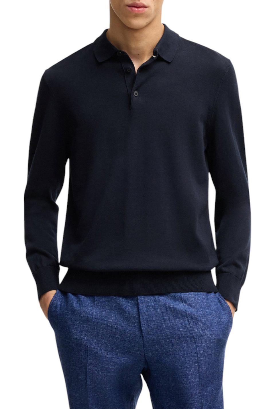 Мужской BOSS Джемпер поло из натурального хлопка (цвет ), артикул 50506025 | Фото 3