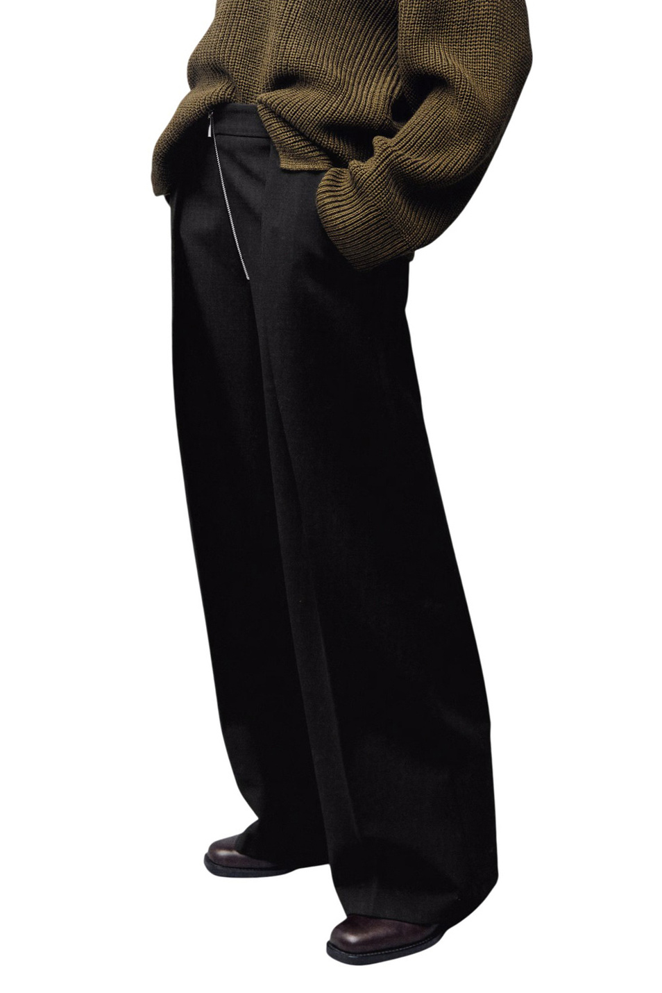 Женский Mango Брюки LALY однотонные (цвет ), артикул 17066002 | Фото 3