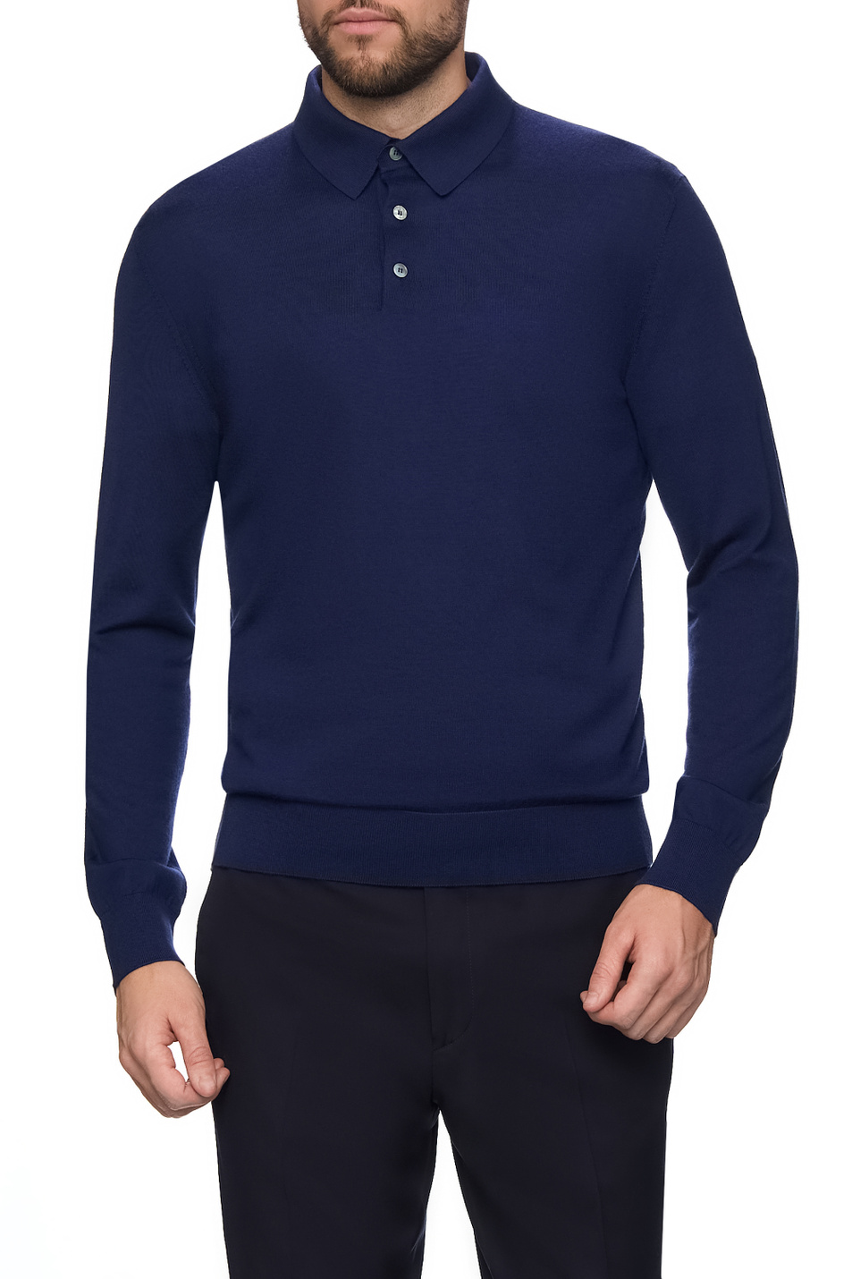 Мужской Zegna Джемпер поло из кашемира и шелка (цвет ), артикул UEJ00A8-132-P98 | Фото 4